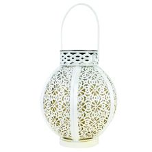 Cutout Flower Outdoor Solar Lantern Table Decor Northlight