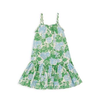 Little Girl's &amp; Girl's Sara Braided Floral Print Dress Imoga