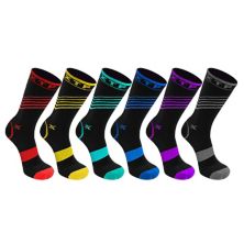 Crew Compression Socks - Made For Running, Athletics - 6 Pairs Extreme Fit