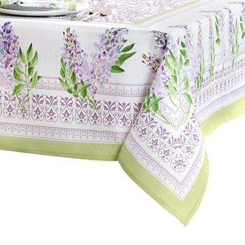 Lilac Garden Floral Spring/Summer Tablecloth Elrene