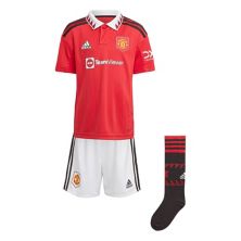 Adidas Red Manchester United 2022/23 Home Mini Kit для малышей Adidas