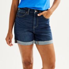 Женские джинсовые шорты Sonoma Goods For Life® Premium с закатанными манжетами SONOMA