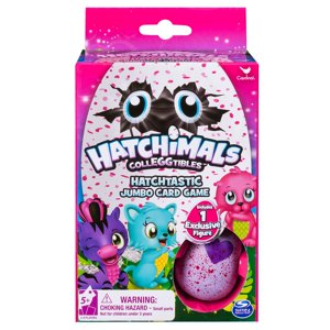 Hatchimals Jumbo Card Game with Surprise Mystery Figure Spin Master Games