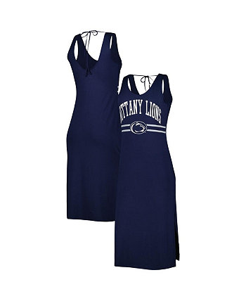 Женское темно-синее платье макси с v-образным вырезом Penn State Nittany Lions Training G-III