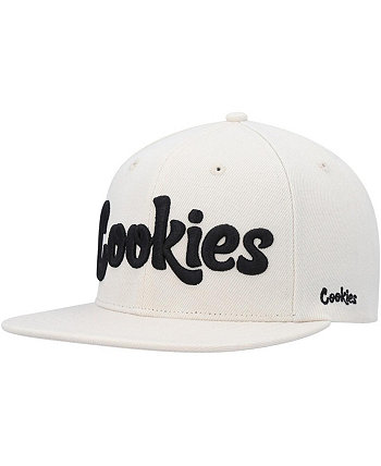 Мужская кремовая кепка Snapback с оригинальным логотипом Cookies