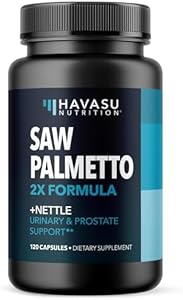 Saw Palmetto for Women + 5000 mcg Biotin Supplement - DHT Blocker Hair Health Vitamins - Supports Stronger Appearance of Hair for Women Post-Partum - Month Supply Vegan Women's Saw Palmetto Havasu Nutrition