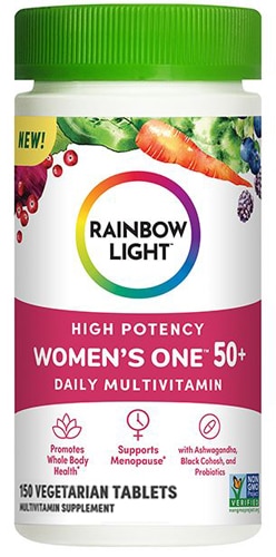 Мультивитамины Rainbow Light Women's One 50 Plus — 150 вегетарианских таблеток Rainbow Light