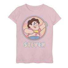 Футболка с изображением пупка Steven Universe для девочек 7–16 лет с графическим рисунком Cartoon Network