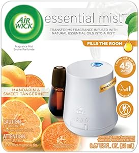 Air Wick Essential Mist Starter Kit, Diffuser + 1 Refill, Lavender and Almond Blossom, Air Freshener, Essential Oils Air Wick