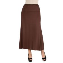 Женская юбка миди с эластичной талией 24seven Comfort Apparel 24Seven Comfort