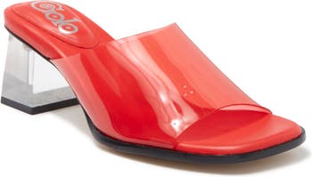 Прозрачные босоножки на каблуке Slidex Lucite Slide Golo