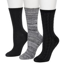 Женские носки Cuddl Duds®, 3 пары носков для экипажа Cuddl Duds