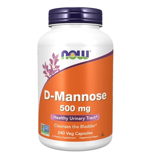 D-Манноза - 500 мг - 240 растительных капсул - NOW Foods NOW Foods