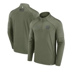 Мужская оливковая брендовая куртка Fanatics Notre Dame Fighting Irish OHT Military Appreciation Titan с молнией на четверть длины Fanatics