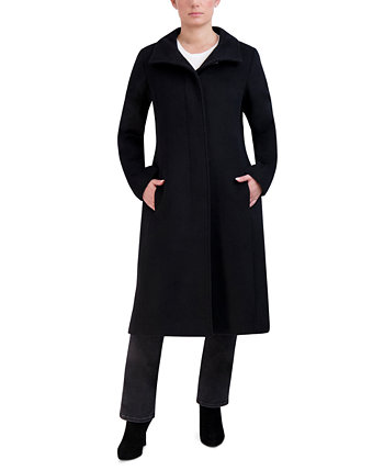 Женское однобортное пальто из смесовой шерсти с воротником-стойкой Cole Haan