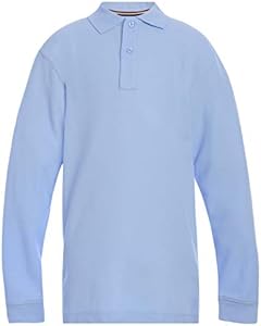 Tommy Hilfiger Kids' Long Sleeve Pique Co-ed Polo Collar Shirt Tommy Hilfiger