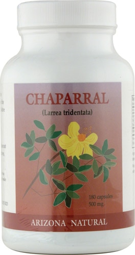 Чапараль — 500 мг — 180 капсул Arizona Natural
