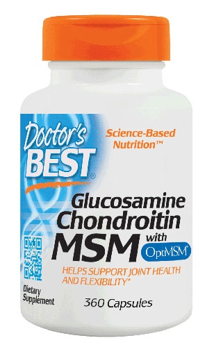 Глюкозамин Хондроитин МСМ - 360 капсул - Doctor's Best Doctor's Best