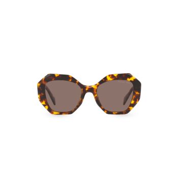 Солнцезащитные очки с геометрическим рисунком 53 мм Prada