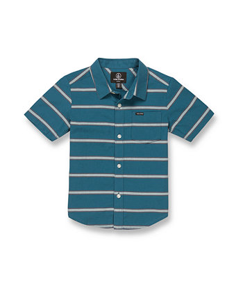 Рубашка с короткими рукавами в полоску Sayzon для малышей Volcom