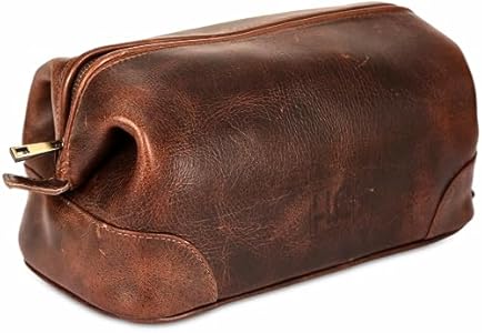 Несессер HLC Leather Toiletry Bag for Men, Стильный мужской аксессуар из натуральной кожи HLC