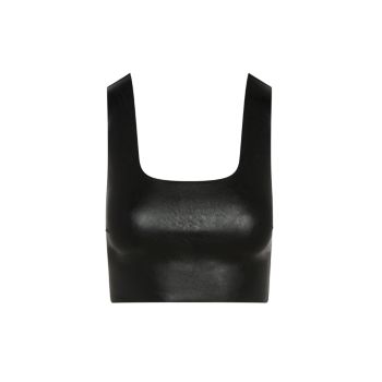 Cropped Faux Leather Top Commando