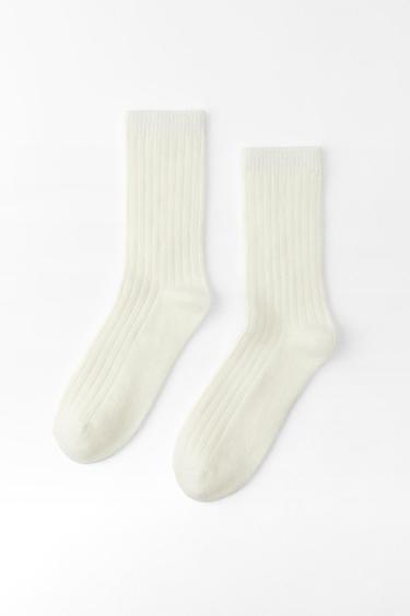 Женские Носки ZARA RIBBED SOCKS ZARA