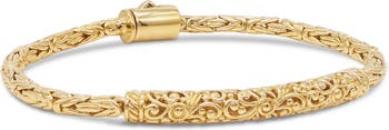 Браслет-цепочка из стерлингового серебра с покрытием из желтого золота 18 карат DEVATA