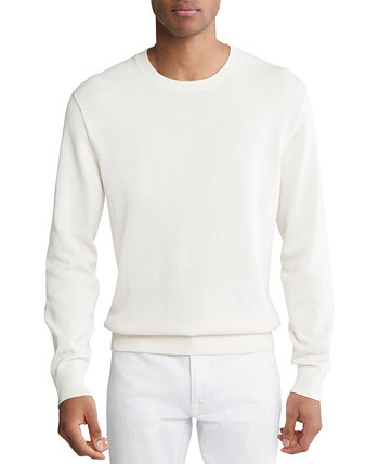 Мужской хлопковый свитер с круглым вырезом Supima с длинными рукавами Calvin Klein