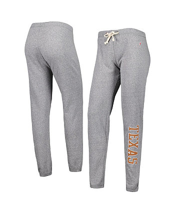 Женские брюки-джоггеры цвета серого цвета Texas Longhorns Victory Springs Tri-Blend League Collegiate Wear