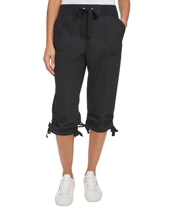 Women's Convertible Cargo Capri Pants Calvin Klein