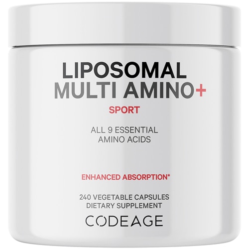 Liposomal Multi Amino+ BCAA & EAA - 240 капсул - Codeage - L-Таурин Codeage