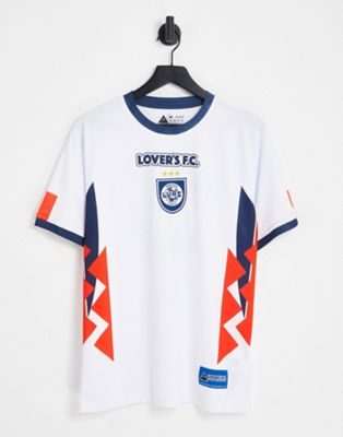 Белая футболка из джерси Lover's FC Coming Home Lovers FC