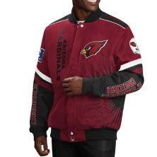 Мужская университетская куртка G-III Sports by Carl Banks Cardinal Arizona Cardinals Extreme Redzone Full-Snap G-III Sports by Carl Banks