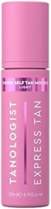 Tanologist Tinted Self-Tan Mousse - Dark - Express Tan, Quick Drying & Long Lasting - Dermatologist Tested Self Tanning Foam - Tanner Mousse with Hyaluronic Acid, Vitamin C & Aloe - 6.76 fl oz Tanologist