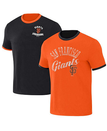 Мужская черная, оранжевая рваная двусторонняя футболка с двусторонним звонком Darius Rucker Collection San Francisco Giants Fanatics