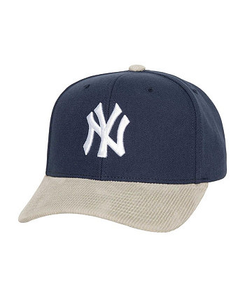 Мужская темно-синяя вельветовая кепка New York Yankees Snapback Snapback Mitchell & Ness