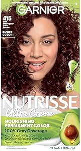 Garnier Hair Color Nutrisse Nourishing Creme, 10 Black (Licorice) Permanent Hair Dye, 1 Count (Packaging May Vary) Garnier