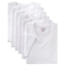 Мужские футболки Hanes с v-образным вырезом (6 шт.) - невероятно мягкие и дышащие футболки Hanes