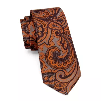 Шелковый галстук с пейсли Kiton