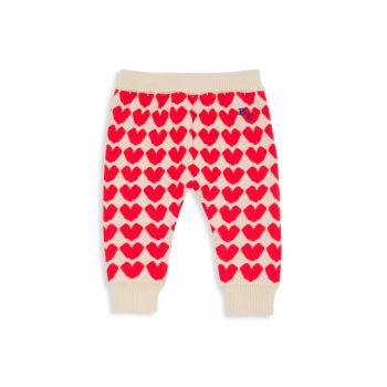 Baby Girl's Hearts Knit Pants Bobo choses