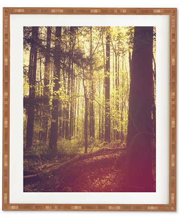 Оливия Сент-Клэр, она побывала в раю на земле среди деревьев, стены в бамбуковой рамке Deny Designs