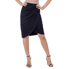 Женская юбка-карандаш длиной до колена с эластичной резинкой на талии 24Seven Comfort Apparel 24Seven Comfort