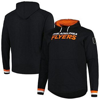 Мужское черное худи с вышитыми нашивками и длинными рукавами Philadelphia Flyers от Mitchell & Ness Unbranded