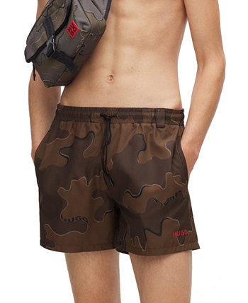 Мужские плавательные шорты Bail 5 дюймов с камуфляжным принтом HUGO