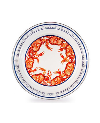 Коллекция эмалированной посуды Crab House, сервировочный поднос 20 дюймов Golden Rabbit
