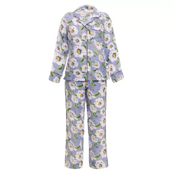 Пижамный комплект из двух предметов Emma с цветочным принтом The Lazy Poet