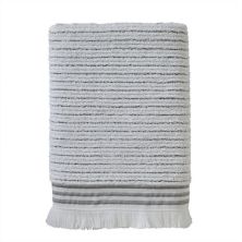 SKL Home Subtle Stripe Terry White Bath Towel SKL Home