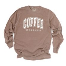 Coffee Weather Garment Dyed  Long Sleeve Tees Simply Sage Market