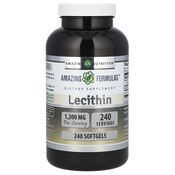 Лецитин - 1200 мг - 240 капсул - Amazing Nutrition Amazing Nutrition